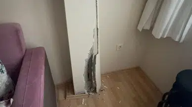 Kocaeli'de kolonlarında çatlarlar oluşan bir bina tahliye edildi