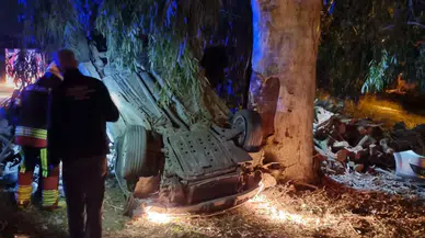 Mersin'de otomobil takla attı: 1 ölü, 3 yaralı!