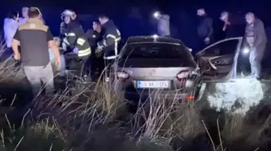 Tekirdağ’da otomobil şarampole yuvarlandı: 1 ölü, 1 yaralı