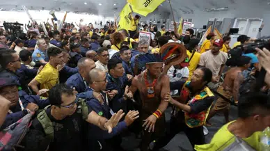 Yerli halktan BM İklim Zirvesi'nde protesto! 2 yaralı