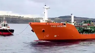 Çanakkale Boğazı’nda LPG yüklü tanker arızası