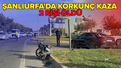 Otomobil ile motosiklet çarpıştı!