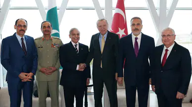 Cumhurbaşkanı Erdoğan, Pakistan Başbakanı Şerif ile görüştü