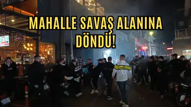 Tekirdağ’da derbiyi izleyen taraftarlar birbirine girdi!