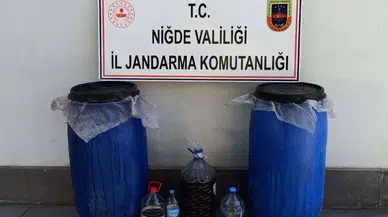 Niğde’de kaçak alkol operasyonu: 322 litre ele geçirildi