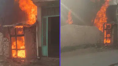 Eskişehir'de yangın paniği: Çocukların bulunduğu ev yandı!