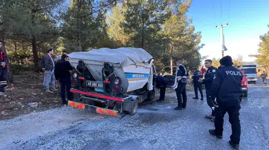 Muğla’da çöp kamyonetinde yangın