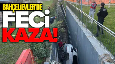 Kontrolden çıkan araç çok sayıda araca çarptı!