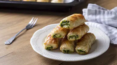 Rulo tepsi böreği nasıl yapılır? Evde kolay rulo ıspanaklı börek tarifi