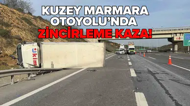 Kamyon şoförü araçta sıkıştı