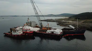 Kocaeli'de karaya oturan RAPID gemisi kurtarıldı