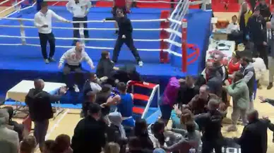 Kastamonu'da boks turnuvasında kavga: Yumruklar ring dışına taştı!