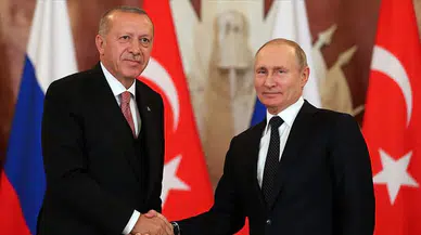 Cumhurbaşkanı Erdoğan ile Rusya Devlet Başkanı Putin görüştü