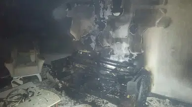 Hatay'da yanan ev küle döndü!