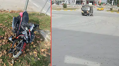 Tokat'ta feci kaza! Minibüs ile motosiklet çarpıştı