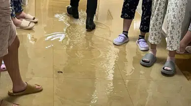 Bilecik'te kız yurdunda su borusu patladı