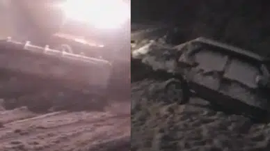 Malatya’da yoğun kar yağışı: Çok sayıda araç yolda kaldı!