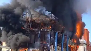 İzmir'de salça fabrikasında yangın çıktı!