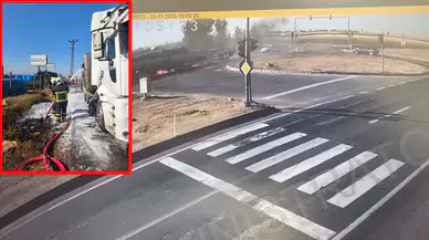 Mardin’de 2 tır ve SUV tipi araç çarpıştı: Bir tır alev aldı!