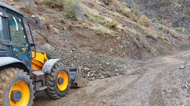 Siirt’te sağanak yağış nedeniyle heyelan oldu!