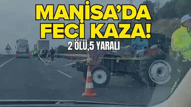 Zeytin işçilerini taşıyan traktöre kamyon çarptı