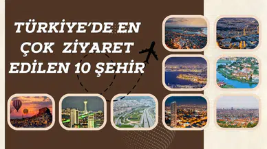 Türkiye’de en çok ziyaret edilen 10 şehir