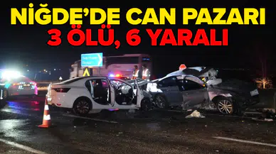 Kaza yapan otomobiller hurdaya döndü!