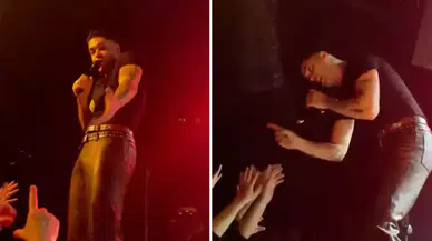 İğrek’ten sahnede sert tepki