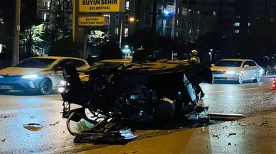 Konya'da otomobil devrildi: 1 ölü, 1 yaralı!