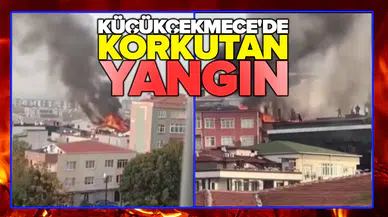 Çatıdan alevler yükseldi!