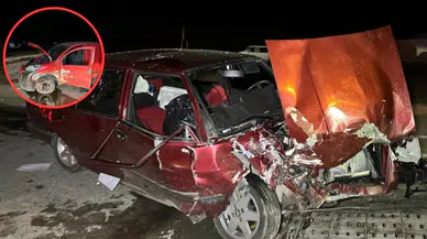 Uşak'ta otomobil ile ticari araç çarpıştı: Çok sayıda yaralı var