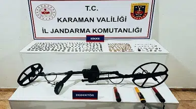 Karaman’da 334 tarihi sikke ele geçirildi: 4 tutuklama