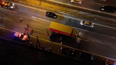 Tem Otoyolu'nda zincirleme kaza: Yaralılar var