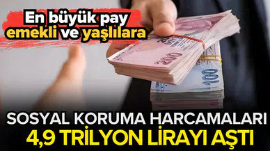 Sosyal koruma harcamaları 2024’te 4,9 trilyon lirayı aştı: En büyük pay emekli ve yaşlılara