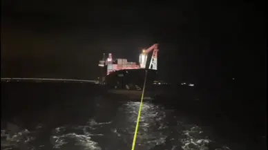 Çanakkale Boğazı’nda makine arızası!