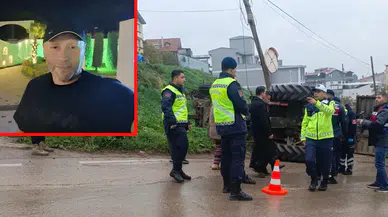 Gemlik’te feci kaza! Belediye traktörü devrildi: Sürücü hayatını kaybetti