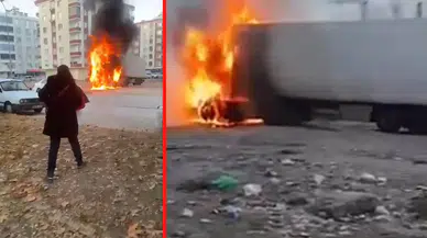 Şanlıurfa'da tır alev alev yandı!