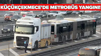 Metrobüs durağında korku dolu anlar!