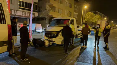 Tekirdağ'da motosiklet, oto kurtarıcıya ok gibi saplandı