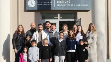 Tekirdağ’da buz pateni yarışması