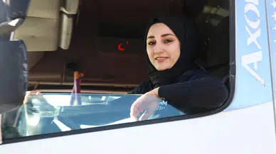Kadın tır şoförü Sivas’ta ilki başardı!