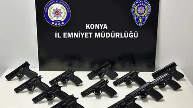 Konya'da 100 adet ruhsatsız tabanca ele geçirildi!