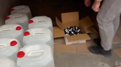 Adana'da 300 litre etil alkol ele geçirildi!