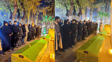 Şanlıurfa'da devrilen otomobilde ölen 3 çocuk defnedildi