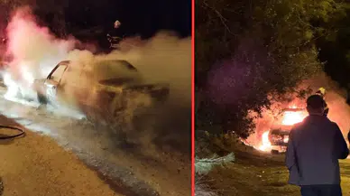 Adana'da seyir halindeki otomobil patladı: Sürücü feci şekilde can verdi