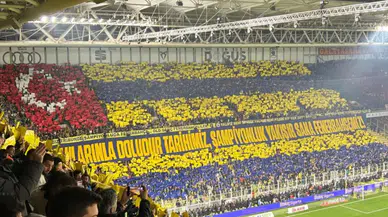 Fenerbahçe taraftarından Galatasaray maçına özel koreografi