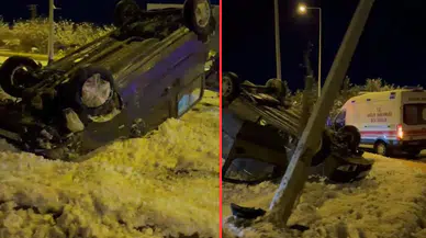 Batman'da kar yağışı kazaya neden oldu: 2 yaralı