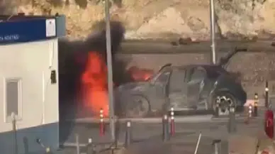 Şile Limanı’nda bir araçta yangın çıktı!