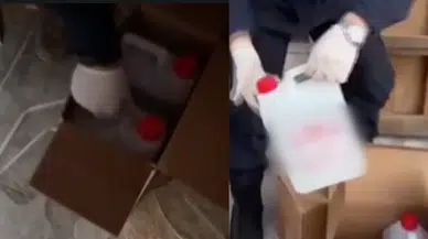 İzmir'de kaçak operasyonunda 4 bin 130 litre etil alkol ele geçirildi