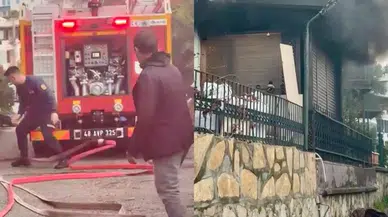 Bodrum'da dehşet anları: Sinir krizi geçirip evini ateşe verdi!